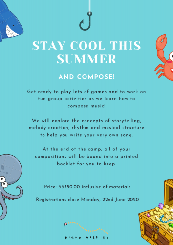 Under the Sea Composing Camp flyer 2